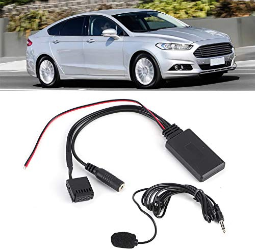 Adattatore Bluetooth, cavo adattatore Bluetooth per auto AUX-IN con microfono per chiamate in vivavoce per Ford Focus 6000CD