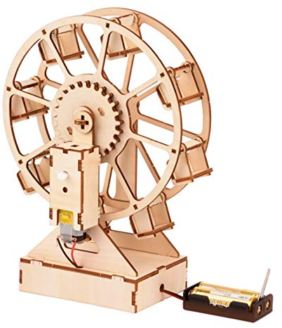 3D Holzpuzzle, Holzmodelle, DIY Riesenrad Spieluhr Holzpuzzle, Holz Trick Riesenrad Modell, Anti-Fall Langlebiges handgemachtes Puzzle, Montage Brain Teaser Spielzeug für Kinder