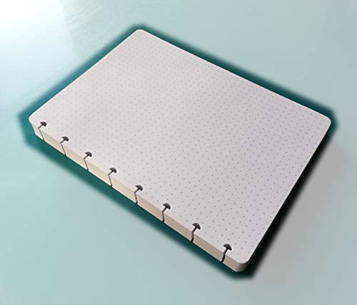 Refills Inserts for disc Bound Planer, Nachfüllpackung, 100 Blatt, T-Form, Pilzform, DIN A5, 14,5 x 20,5 cm, Punkte 5 mm, Dotted Bullet Journal
