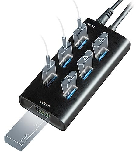 7-Port USB Hub for Vive Tracker USB dongles