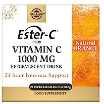 Solgar® Ester-C® Plus Effervescent - 21 x Sachets - Recharge body and mind - With B-Vitamins, Zinc and Magnesium - Immunity Support