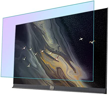 JHZDX 32-75 Inch Anti UV TV Screen Protector, Matte Ustproof Filter Film, Protect Your Eyes for Sharp, Sony, Hisense, LG LCD Etc,60 1338 * 756