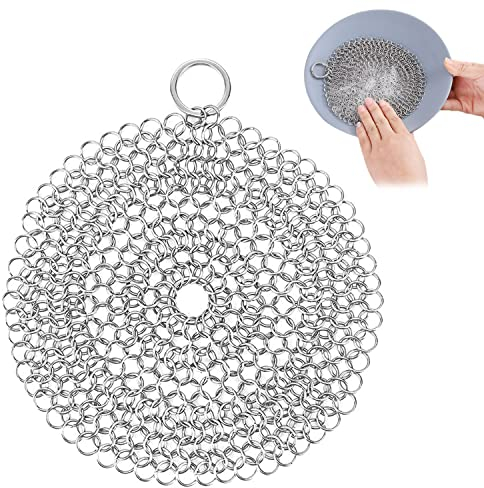 Ringreiniger Dutch Oven Gusseisenreiniger für Dutch Oven Gusseisenreiniger Edelstahl Ringreiniger Pfannenreiniger Edelstahl Pfannenreiniger aus Edelstahl Edelstahl Gusseisenreiniger zum Reinigen