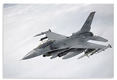Poster F-16 Fighter Fighter Fighter Falke, dekoratives Gemälde, Leinwand, Wandkunst, Wohnzimmer, Schlafzimmer, Gemälde, 30 x 45 cm