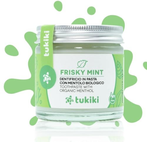 Zahnpasta im Glas - mit Bio Menthol - vegan und made in Italy 60ml (Minze)