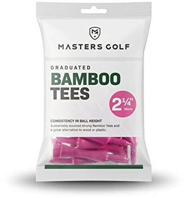 Masters Graduated Bamboo Tees (Pink 2 1/4)