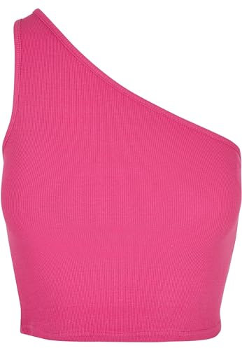 Urban Classics Damen Ladies Cropped Asymmetric Top brightviolet, 5XL