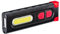 COAST PM100R 180 Grad drehbare Arbeitsleuchte mit Magnetfuß, Schwarz/Rot