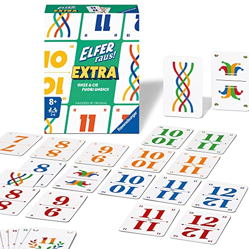 Ravensburger 20946 - Elfer Raus! Extra, Kartenspiel für 2-6 Spieler, Klassiker ab 8 Jahren, Extra Edition