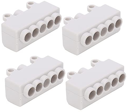 Morsettiera Elettrica Rapida, 4 Pezzi 1 In 4 Fuori Morsetti Elettrici Connettori Elettrici Rapidi, 400V 60A Connettore Del Divisore Del Cavo Di Tipo T Ad Alta Potenza Per Cavi Con 1-6mm²
