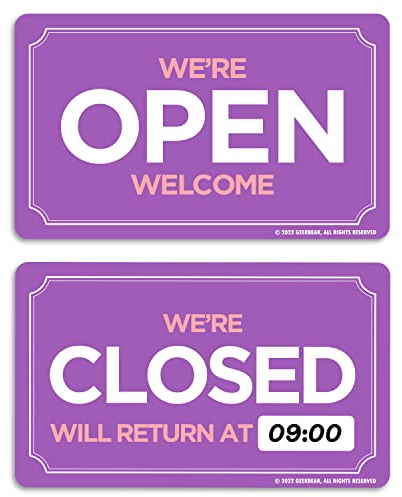 Open Closed Sign (12. Violet)