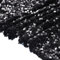 sourcing map Pailletten Stoff Meterware 120cm x 91cm Sparkly Stoff glitzernder Stoff Pailletten-Stoff Flanell mit 5mm Runde Pailletten, Schwarz