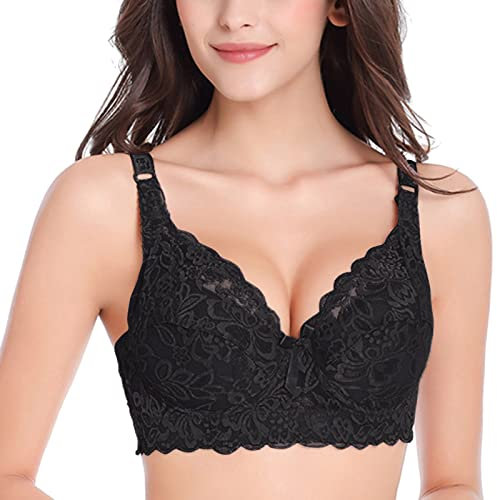 Super Push Up BH: Große Brüste Sport Sexy mit Spitze Damen-BHS Bügel-BH mit String 95a Extrem mit Bügel Push Up BH BH Große Größen Dirndl Bluse Dirndl BH
