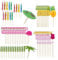 65 Pieces of Cocktail Accessories, Colorful Drink Accessories, Cocktail Party Decorations, Food and Drink Decoration for Summer Party, Wedding, Beach Hawaiian Tropical Theme Party