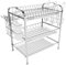 MAYMA Égouttoir à Vaisselle, Couverts et Tasses, Plaqué Chrome, Durable, Excellente qualité de métal, Design Moderne, 3 rangées,avec Plateau