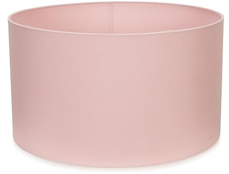 MiniSun | Large Modern Blush Pink Fabric Drum Light Shade | Lamp Shades, Home Décor & Improvement Essential | 450mm Shade Width