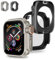 Qianyou Cover Per iWatch Serie 7/8/9 45MM, 2 in 1 360° Protezione Completa [2 PCS], Pellicola Protettiva HD Accessori Apple Watch