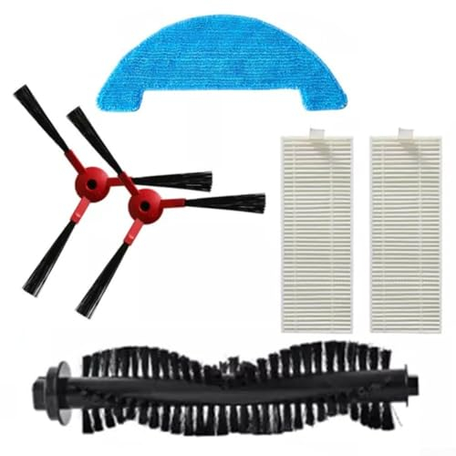 Pièces de rechange pour robot aspirateur pour 360 SmartAI G50 / 30V Max / C50 (1 brosse à rouleau, 1 chiffon de nettoyage, 2 filtres, 2 brosses latérales)