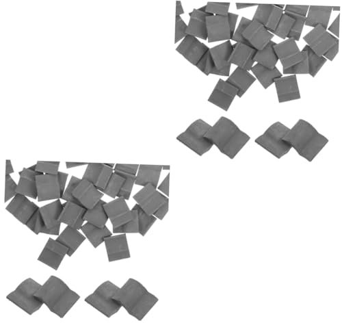 NUOBESTY 100stücke Miniatur Dachziegel Landschaftsdekoration Für Modelleisenbahn Sandtisch Modellbau Zubehör Gärten Architekturprojekte Kreative Gestaltungsmöglichkeiten