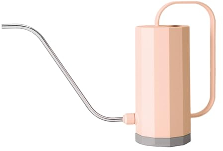 Yiyifor Regadera Pequeña de 1,7 L para Interior - Pico Largo Con Cabezal de Rociador Desmontable - Para Plantas y Flores, Jardín