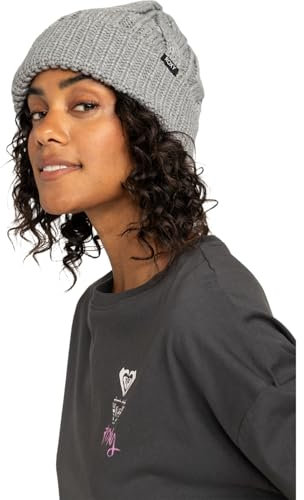Roxy Snow Cake - Cuff Beanie for Women - Mütze mit Krempe - Frauen - One Size - Grau.