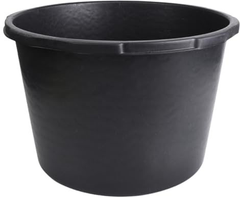 B2C Black Plastic Plant Pots 45L, 65L, 90L Round, 40L and 60L Rectangular (Round, 65 Litres)