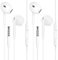 2 Pack Cuffie In Ear Auricolari, Cuffie con Filo Jack 3.5mm, Cuffie Hi-Fi Stereo con Microfono e Controllo del Volume Compatibile con MP3/4, iPhone 6/5/SE, Tutti i Dispositivi per Cuffie Jack da 3,5mm