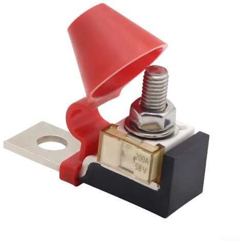 60300A Battery Fuse Terminal Kit for Car Marine Boat Excellent Material, Compact Isolation Stud Design, Wide Application Range (200A)