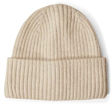 CECIL Damen B572686 Beanie mit Glitzerdetails, Desert beige Melange, A