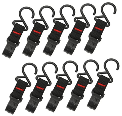 Warmhm Camping Aufhängehaken Gewebtes Band Tragbarer Haken Zum Aufhängen Von Kochgeschirr Und Lampen Für Outdoor Camping Angeln Wandern (10 Stück)