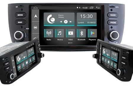 JF Sound - Autoradio X7C per Fiat Punto EVO dal 2009 al 2018- Display HD 6.2 - CarPlay e Android Auto via Cavo - GPS - WiFi - Bluetooth - DAB+