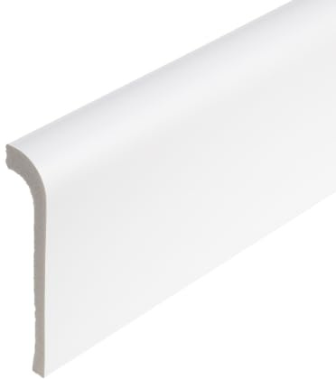 LEDKIA Modanatura Battiscopa 2 m con Passacavi VOLTA 120 Bianco