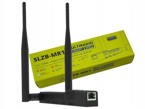 SLZB-MR1 Zigbee 3.0 auf Ethernet, USB und WiFi Adapter mit PoE, funktioniert mit Zigbee2MQTT, Home Assistant, ZHA (SLZB-MR1)