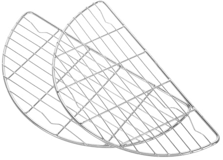 JECOMPRIS 2 Stück Halbrundes Kühl und Backgestell Vielseitig Einsetzbar für Grillen Backen Platzsparendes Design Müheloses Reinigen für Küche und Ofen