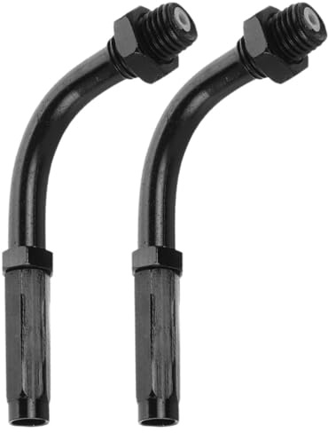 MAGICLULU Vis De Réglage Câble Accélérateur Moto Et Vis De Réglage Câble Embrayage Moto Alliage D’Aluminium Noir Tête Coudée À 90° 2 Pièces Pour Précis Et Modification