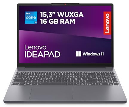 Lenovo IdeaPad Slim 3 Gen 10 – Ordenador Portátil 15.3 WUXGA (Intel Core i5-13420H, 16 GB RAM, 1TB SSD, Gráficos Intel UHD, Wi-Fi 6, Windows 11 Home) Teclado QWERTY Español - Gris Luna