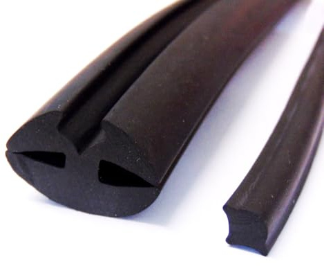 Rubber Car Tractor Boat Bus Windscreen Window Seal 5mm to 3mm with Filler Strip Insert