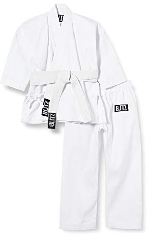 Blitz Sport Kids Polycotton Student Karate Suit 00/120cm White