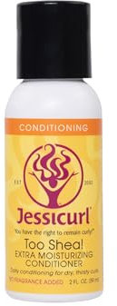 Jessicurl Zu Shea! Extra feuchtigkeitsspendender Conditioner für lockiges Haar, ohne Zusatz von Duftstoffen, 2 Fl oz. Leave-in-Conditioner für trockenes Haar, Anti-Frizz-Haarprodukte