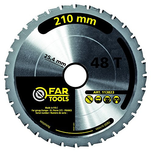 Fartools 113823 - Lama diametro 210 mm, foro lama 25,4 mm, 48 denti