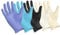 1000 x SafeTouch Disposable Gloves (10 x Boxes of 100) - Nitrile, Vinyl, Clear, Blue, Black (Vinyl, Powder-Free, Clear - L (Large))