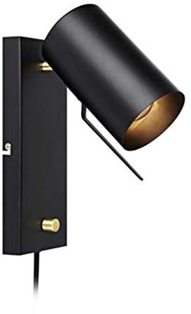 Markslöjd 106587 Suitable for Indoor Use Suitable for Outdoor Use GU10 Black – Wall Lighting (Surfaced, 1 bulb (S), GU10, IP20, Black)