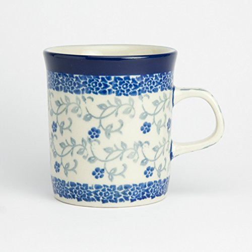 Polish Pottery 130ml Mini Mug - Forget-Me-Not
