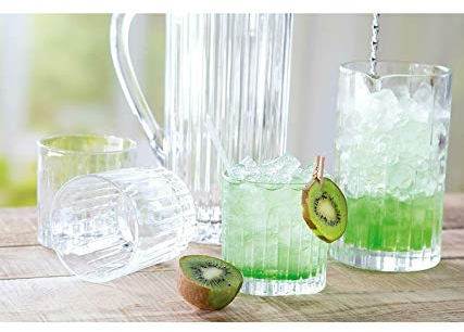 RCR Whisky – Set di 6+1 Bicchieri da Whisky in Cristallo Vetro + Mixing Glass