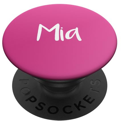 Mia - Pinkes Mädchen Vorname PopSockets Klebender PopGrip