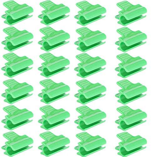 24Pcs Plástico Invernadero Clip De Película Abrazadera Herramienta De Jardinería Accesorios De Invernadero para Tubo De 11 Mm, Clip Accesorios De Invernadero
