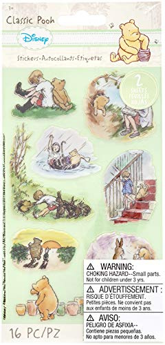 EK SUCCESS/AMERICAN CRAFTS Disney Flache Aufkleber, klassische Pooh-Szenen