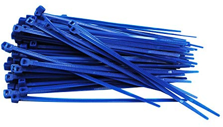 1000 Stück Kabelbinder blau 100 mm x 2,5 mm Handwerker Qualität cable ties kurz 8,1kg Zugkraft