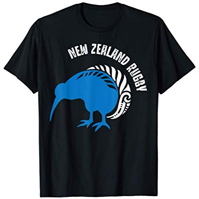 Neuseeland Rugby Shirt Maori Inspiriert Kiwi & Silberfarn T-Shirt
