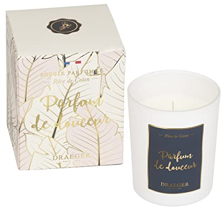DRAEGER PARIS - Photophores Maman Je t'aime - En Verre - Blancs et dorés - Porte-Bougies - Idée Cadeau pour Fête des Mères - 4,5cm x 6,5cm